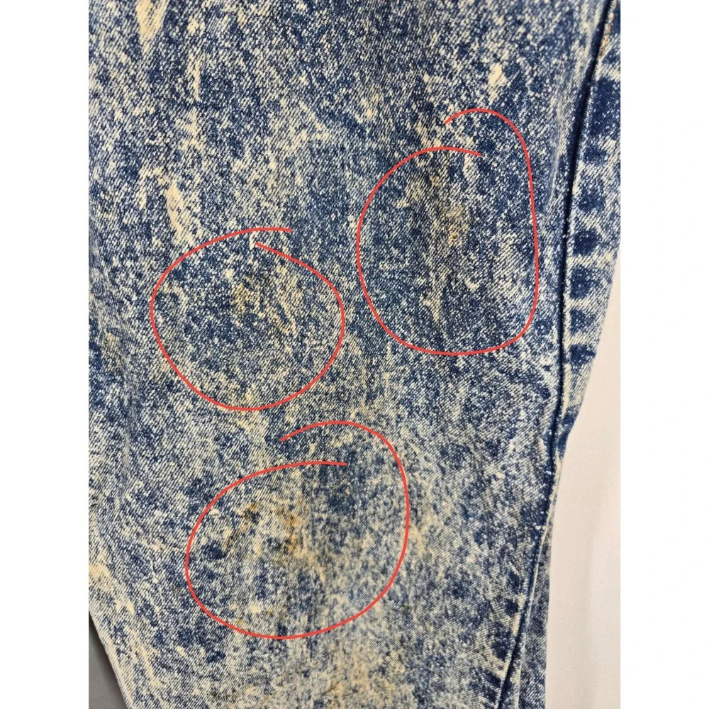 Vintage Levis 512 Acid Wash Jeans Mens 42x30 Slim Tapered Leg Made in USA 80s90s